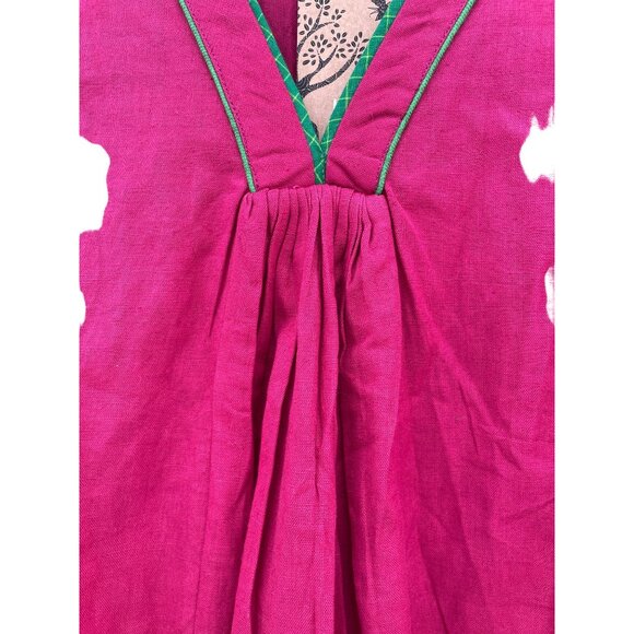 UDD Hot Pink Anarkali Womens size M Medium Kaftan Dress - Picture 5 of 16